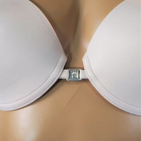 Vintage Triumph International Bra 34C Nude Beige Super Curves Push Up Underwire - Picture 2 of 7